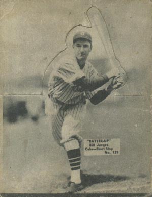 1934 Batter Up Bill Jurges #139 Baseball Card