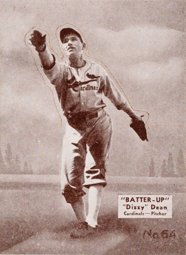 1934 Batter Up Dizzy Dean #64 Baseball Card