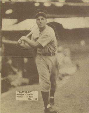1934 Batter Up Adolph Camilli #150 Baseball Card