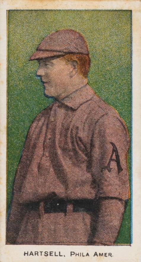 1909 C. A. Briggs Color Hartsell, Phila. Amer. # Baseball Card