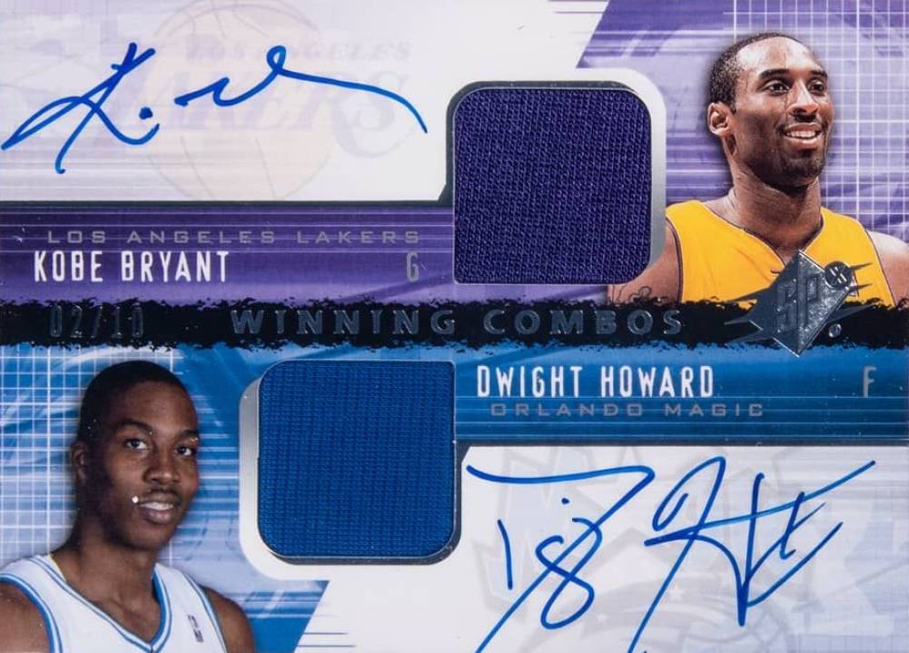 2004 SPx Winning Combos Autographed D.Howard/K.Bryant #WCABH Basketball Card