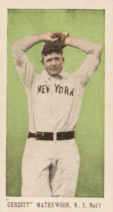 1910 Anonymous "Set of 30" "Christy" Mathewson, NY Nat'l # Baseball Card