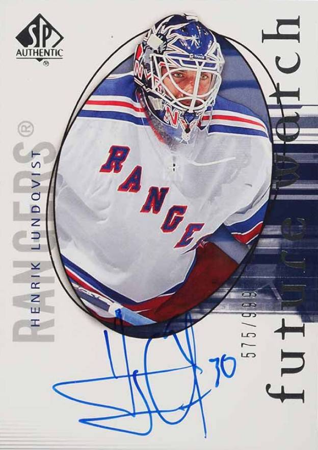 2005 SP Authentic Henrik Lundqvist #171 Hockey Card