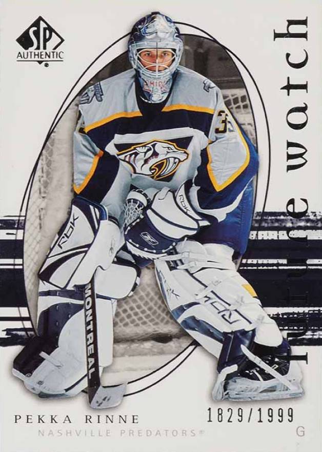 2005 SP Authentic Pekka Rinne #271 Hockey Card
