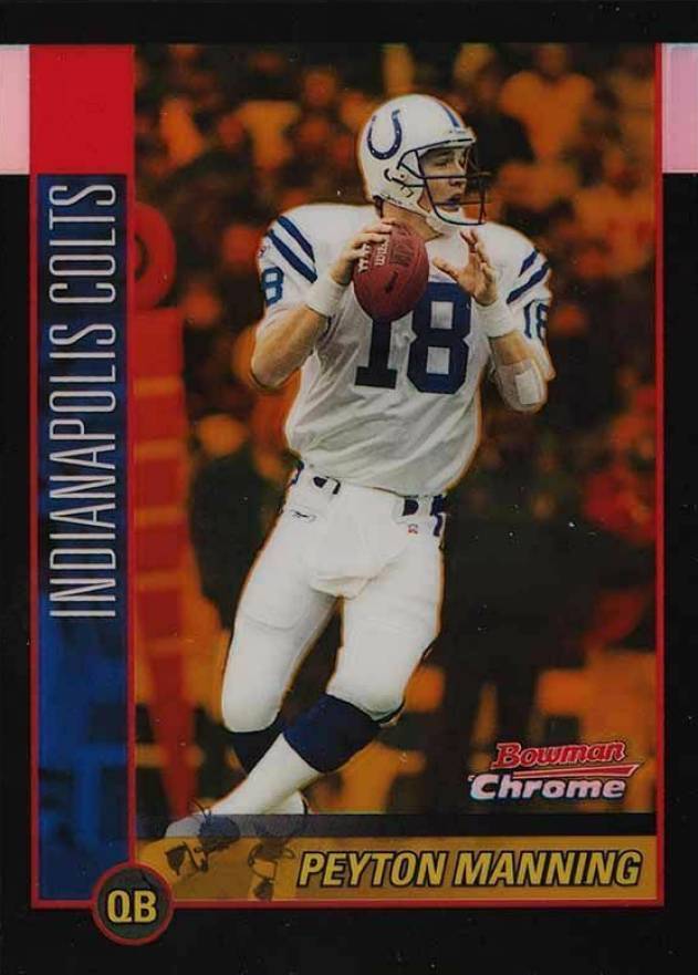 2002 Bowman Chrome Peyton Manning #100 Football Card