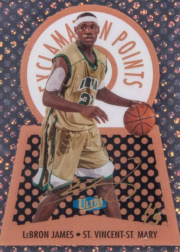 2013 Fleer Retro Ultra Exclamation Points LeBron James #18 Basketball Card