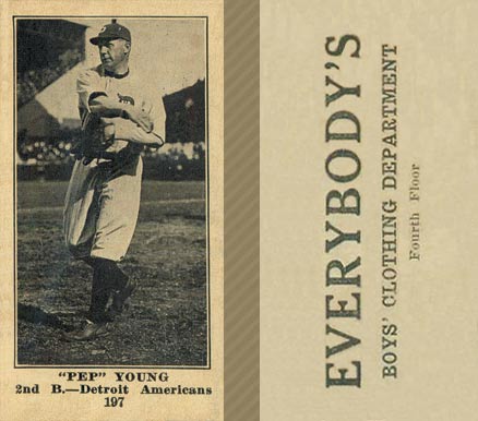 1916 Everybody's Pep Young #197 Baseball Card