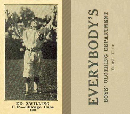 1916 Everybody's Ed. Zwilling #200 Baseball Card