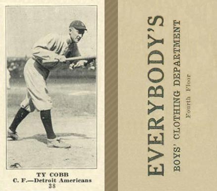 1916 Everybody's Ty Cobb #38 Baseball Card