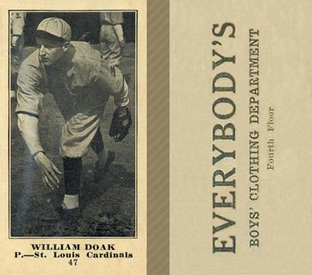 1916 Everybody's William Doak #47 Baseball Card