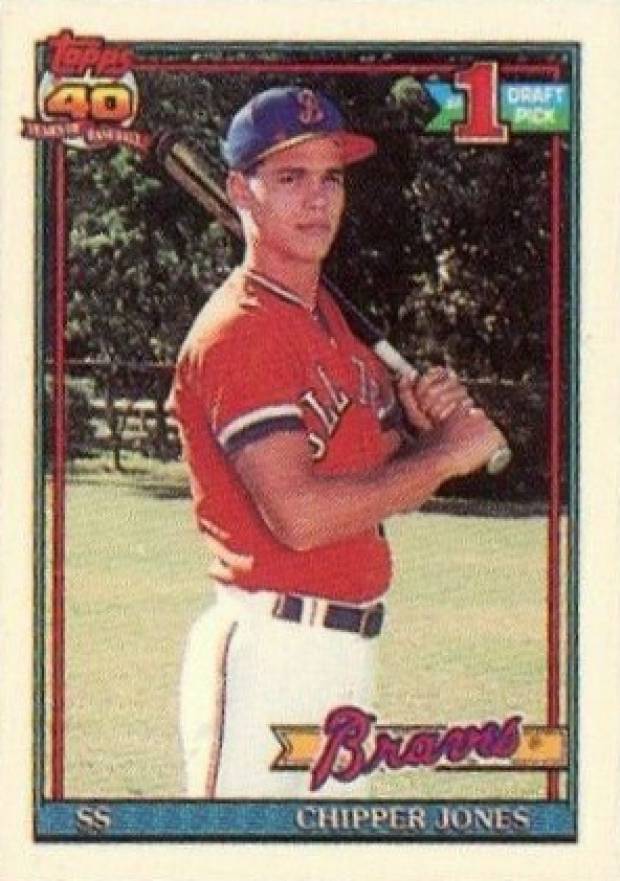 1991 Topps Micro Chipper Jones #333 Baseball Card