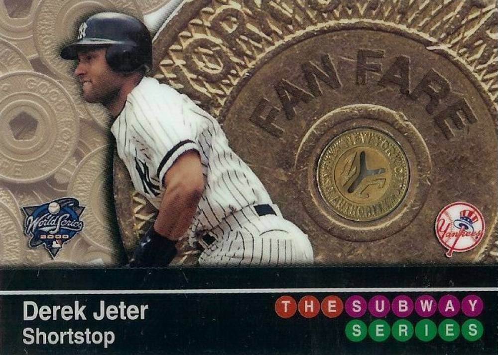 2000 Topps Subway Series Fan Fare Subway Tokens Derek Jeter #20 Baseball Card