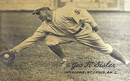 1921 Exhibits 1921 (Set 1) Geo. H. Sisler # Baseball Card