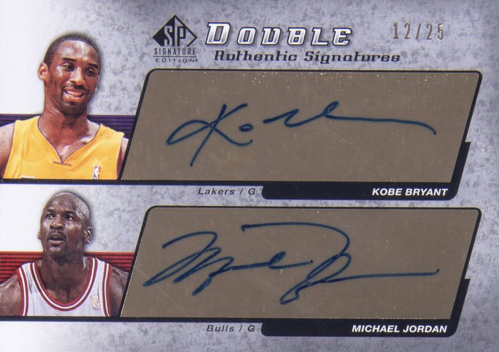 2004 SP Signature Signature Dual SP Kobe Bryant/Michael Jordan #AS2BJ Basketball Card