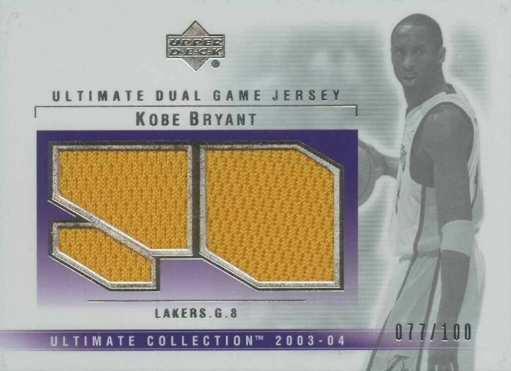 2003 Ultimate Collection Dual Game Jersey Kobe Bryant #KB-2J Basketball Card