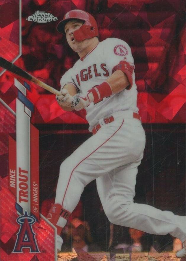 2020 Topps Chrome Sapphire Edition Mike Trout #1 Baseball Card