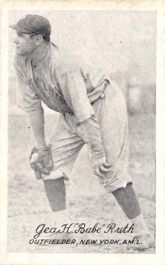 1923 Exhibits 1923-24 (Set 3) Geo. H. "Babe" Ruth # Baseball Card