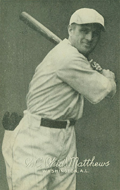 1923 Exhibits 1923-24 (Set 3) W.C. Matthews # Baseball Card
