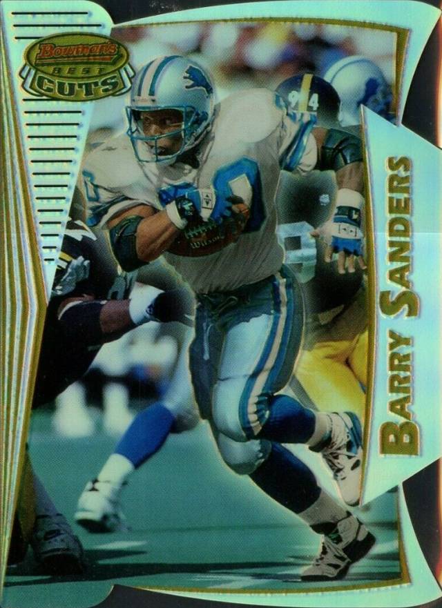 1996 Bowman's Best Best Cut Barry Sanders #BC15 Football Card