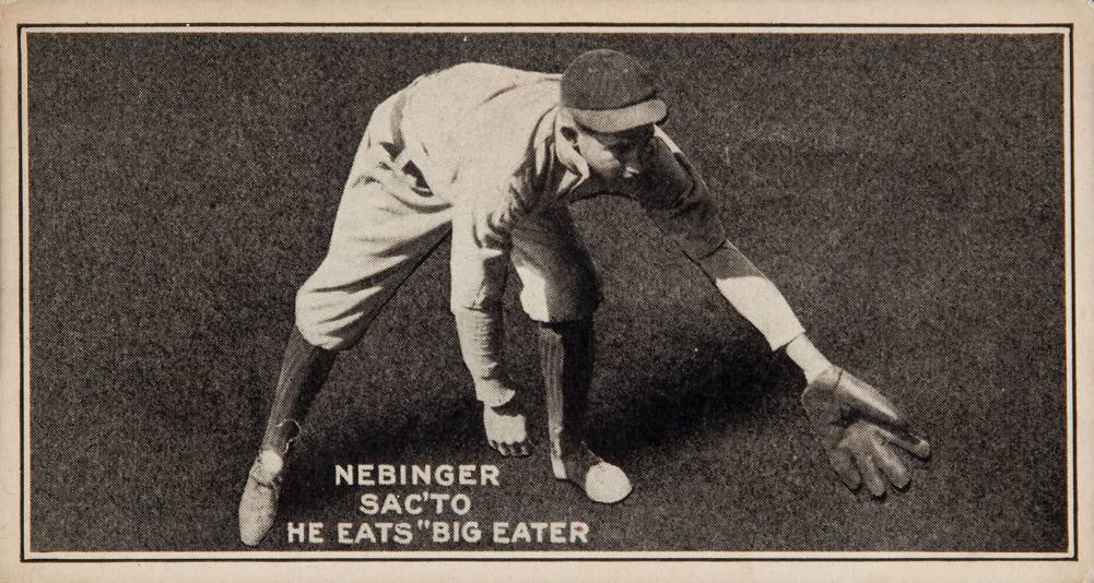 1911 Big Eater Sacramento Salons (Minors) Dick Nebinger #14 Baseball Card