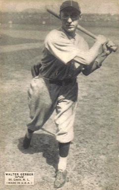 1925 Exhibits 1925 (Set 4) Walter Gerber # Baseball Card