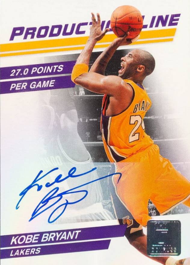 2010 Donruss Production Line Kobe Bryant #4 Basketball Card