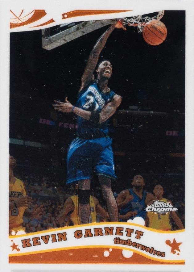 2005 Topps Chrome Kevin Garnett #64 Basketball Card