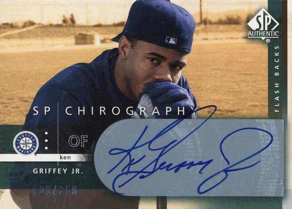 2003 SP Authentic Chirography Flash Backs Ken Griffey Jr. #GM Baseball Card