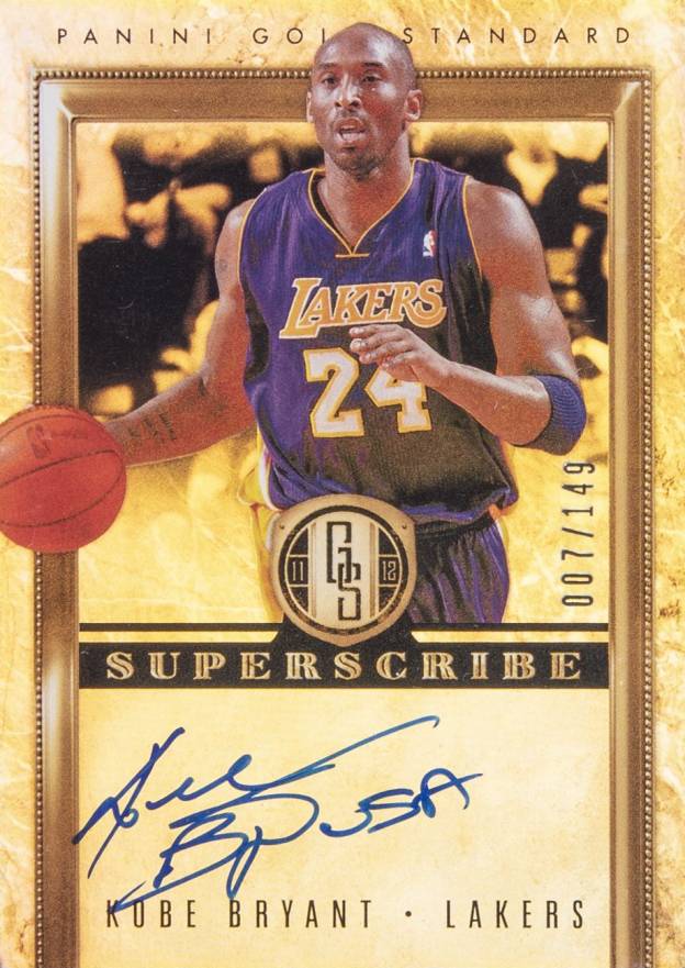 2011 Panini Gold Standard Superscribe Kobe Bryant #24 Basketball Card