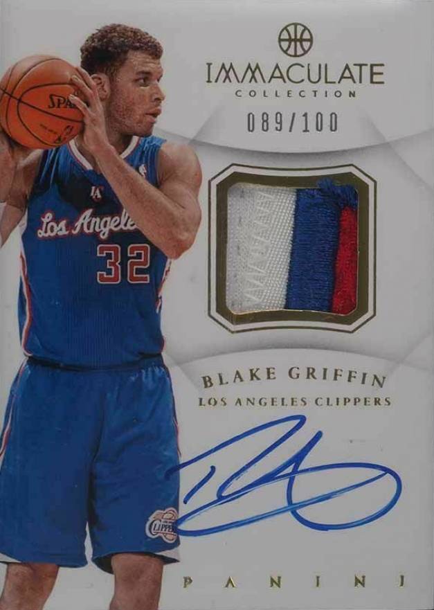 2012 Panini Immaculate Collection Autograph Patch Blake Griffin #AP-BG Basketball Card
