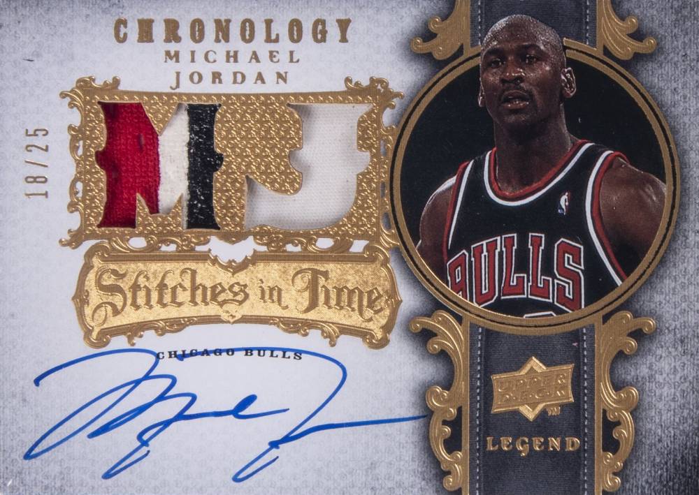2007 Upper Deck Chronology Stitches in Time Michael Jordan #JO Basketball Card