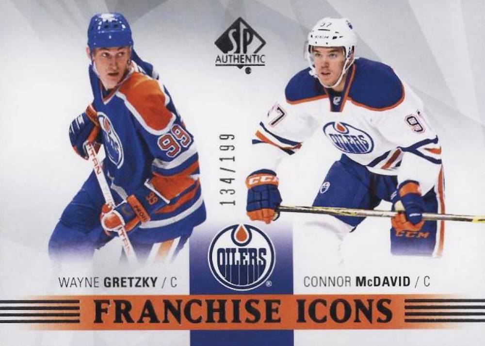 2015 SP Authentic  Connor McDavid/Wayne Gretzky #173 Hockey Card