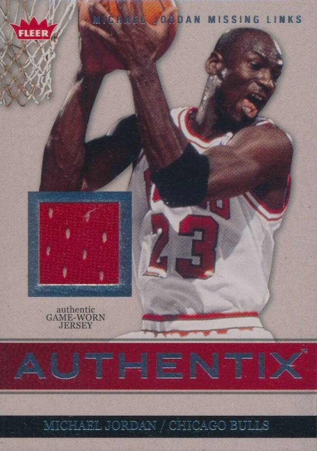2007 Fleer MJ Missing Links Jersey Michael Jordan #MJ-6 Basketball Card