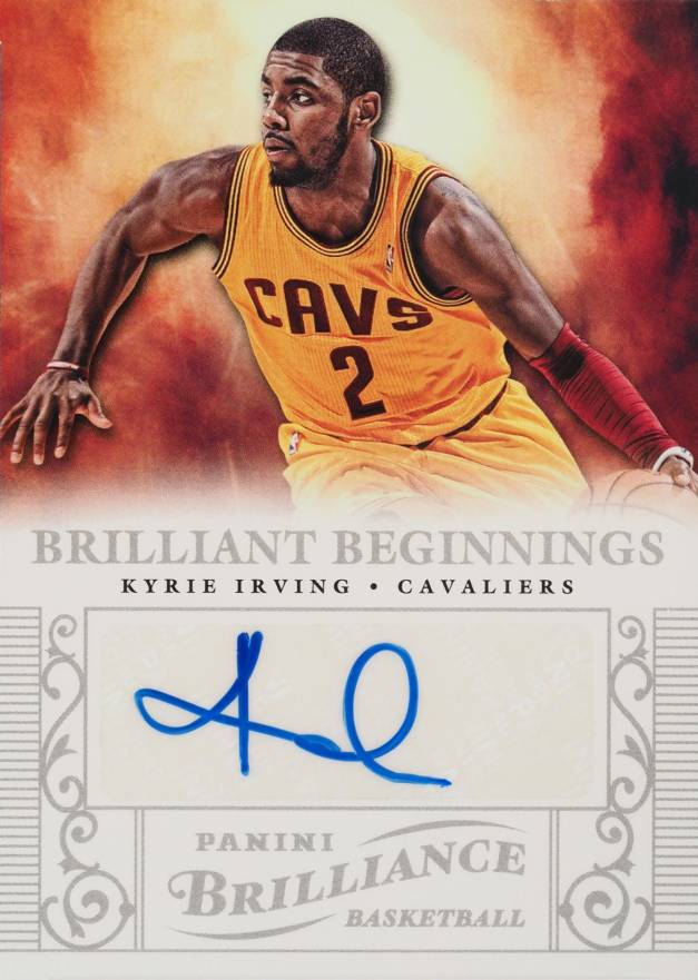 2012 Panini Brilliance Brilliant Beginnings Autographs Kyrie Irving #43 Basketball Card
