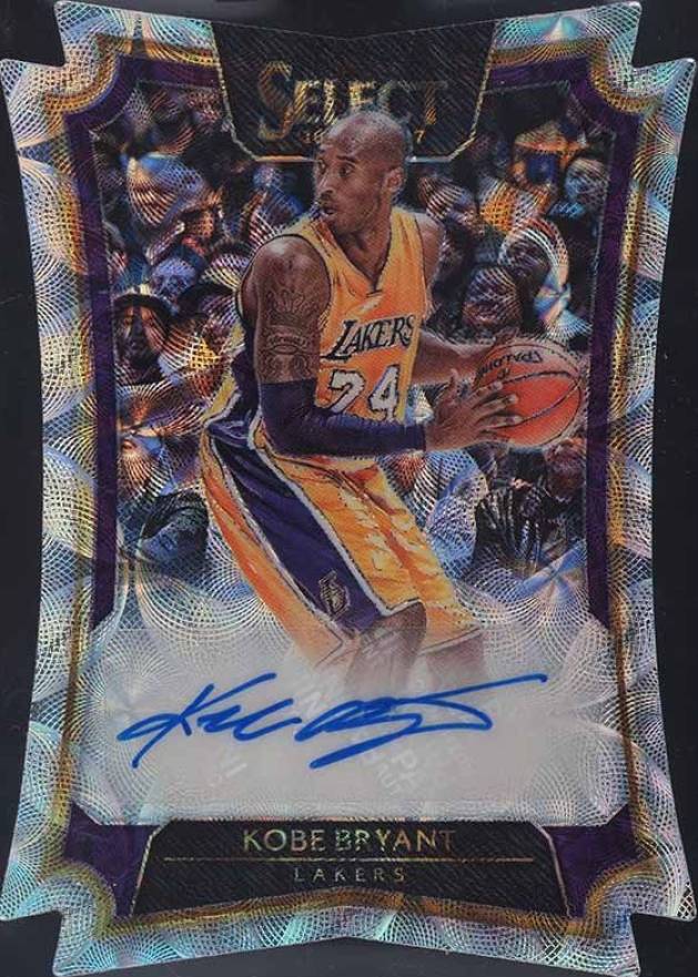 2016 Panini Select Die-Cut Autograph  Kobe Bryant #26 Basketball Card