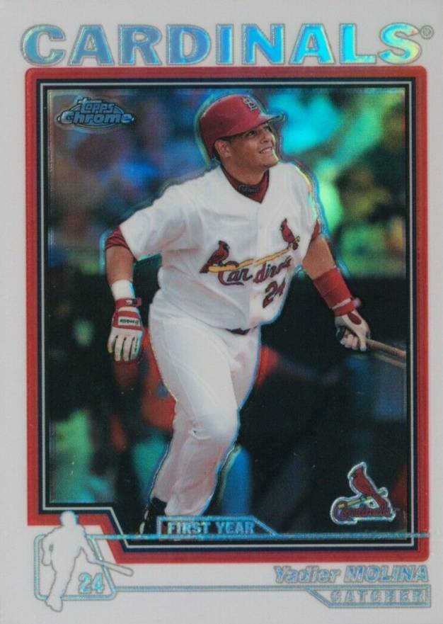 2004 Topps Chrome Yadier Molina #219 Baseball Card