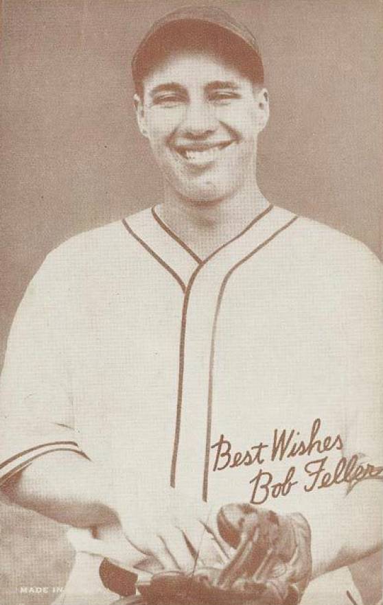 1939 Exhibits Salutation Bob Feller # Baseball Card