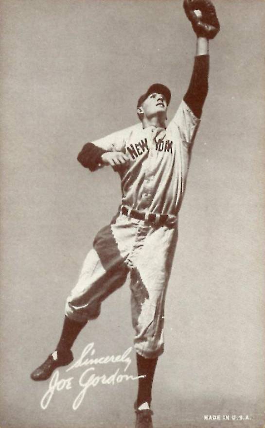 1939 Exhibits Salutation Joe Gordon # Baseball Card