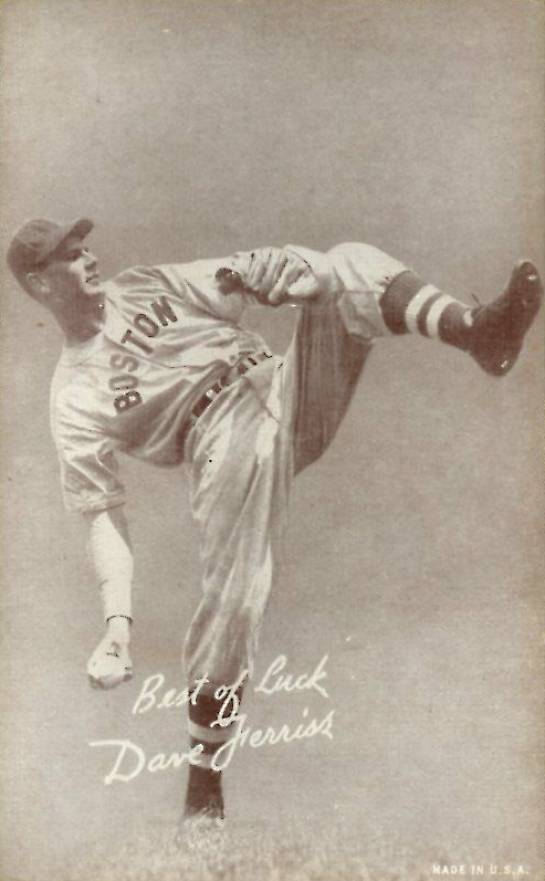 1939 Exhibits Salutation Dave Ferriss # Baseball Card