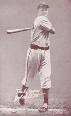 1939 Exhibits Salutation Bob Elliott # Baseball Card