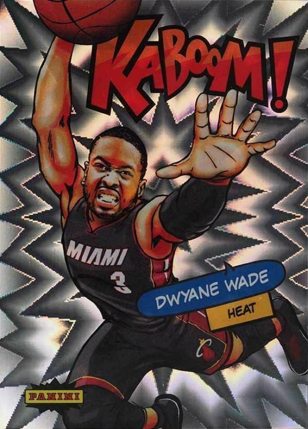 2015 Panini Excalibur Kaboom Dwyane Wade #14 Basketball Card