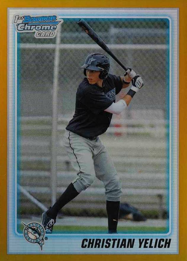 2010 Bowman Chrome Draft Picks & Prospects Christian Yelich #BDPP78 Baseball Card