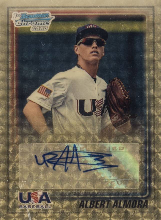 2010 Bowman Chrome 18U USA Baseball Autograph Albert Almora #USAAA Baseball Card