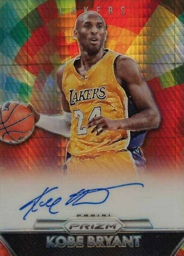 2015 Panini Prizm Veteran Signatures Kobe Bryant #VS-KB Basketball Card