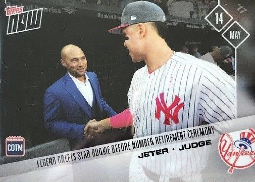 2017 Topps Now Card of the Month Jeter/Judge #M-MAY Baseball Card