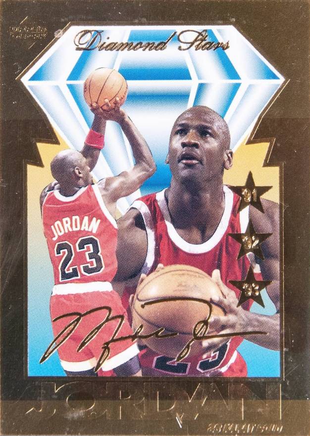 1994 Bleachers 23KT Gold Upper Deck Diamond Star Michael Jordan #MJ Basketball Card