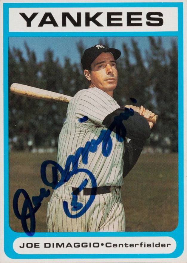 1987 Bowery Bank Joe DiMaggio # Baseball Card