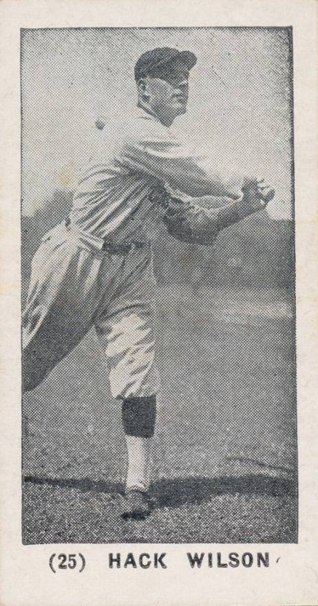 1928 Tharp's Ice Cream Hack Wilson #25 Baseball Card