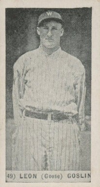 1928 Yuengling's Ice Cream Leon (Goose) Goslin #49 Baseball Card