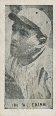 1928 Yuengling's Ice Cream Willie Kamm #40 Baseball Card